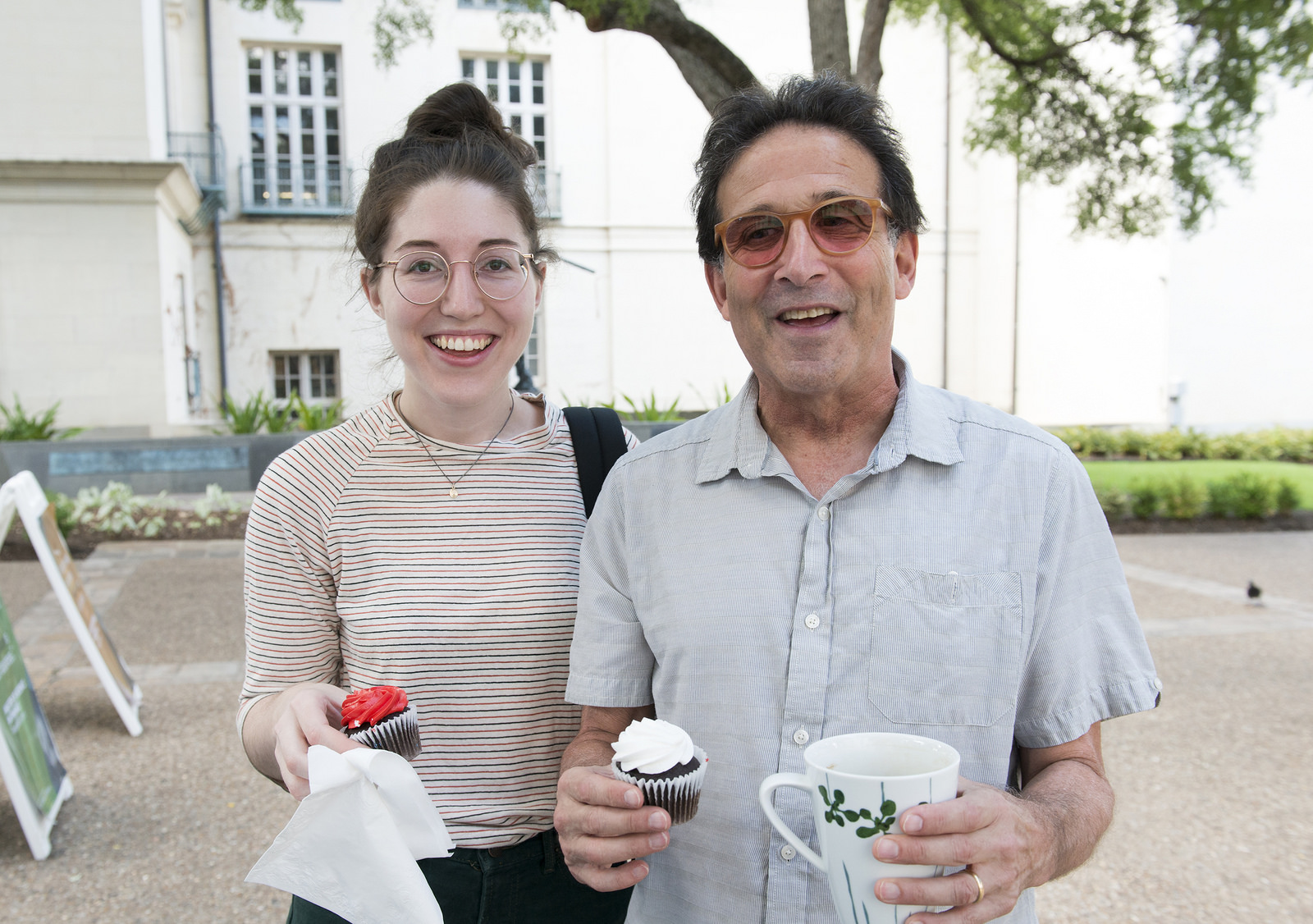 UT professor Howard Ochman with his daughter Claire Mirocha